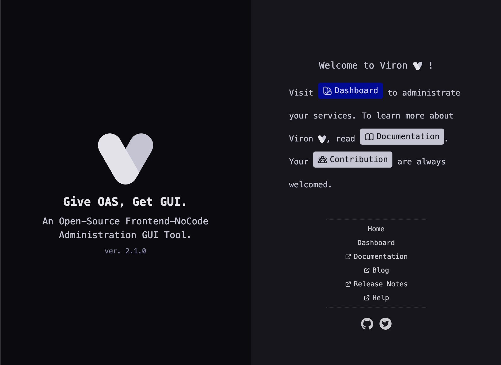 home page